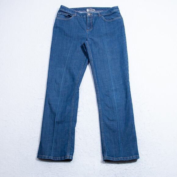 Jones NY Jeans Womens 12 - 32x28 Today Jean Straight Med Blue Wash Denim *READ - Picture 1 of 10
